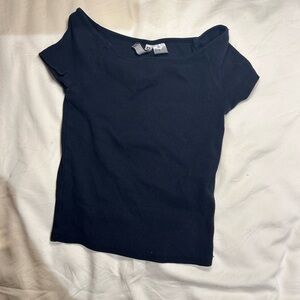H&M Black Short Sleeve Top